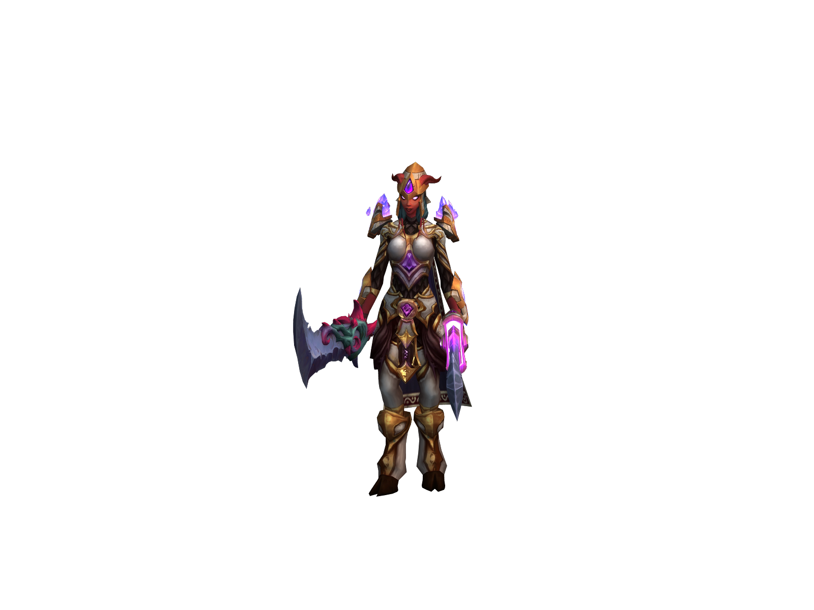 Meridia 3D character render