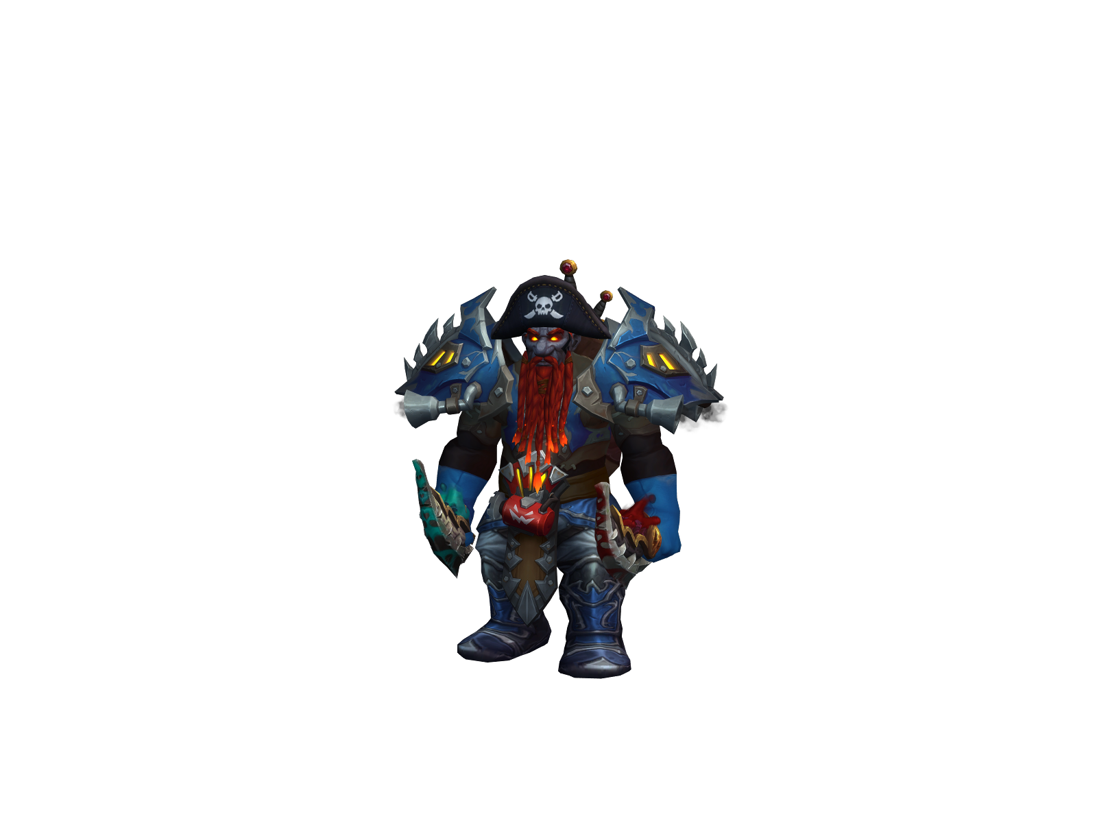 Darkmetal 3D character render