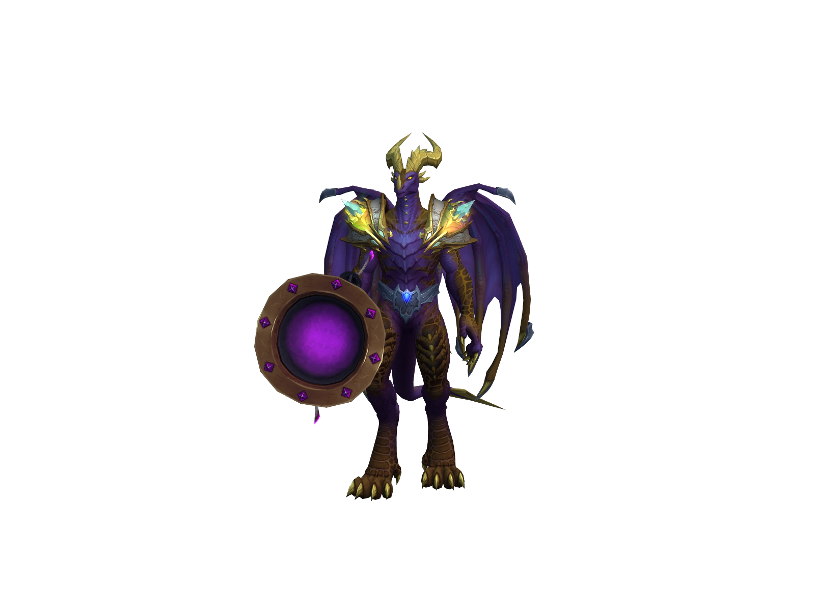 Edging 3D character render