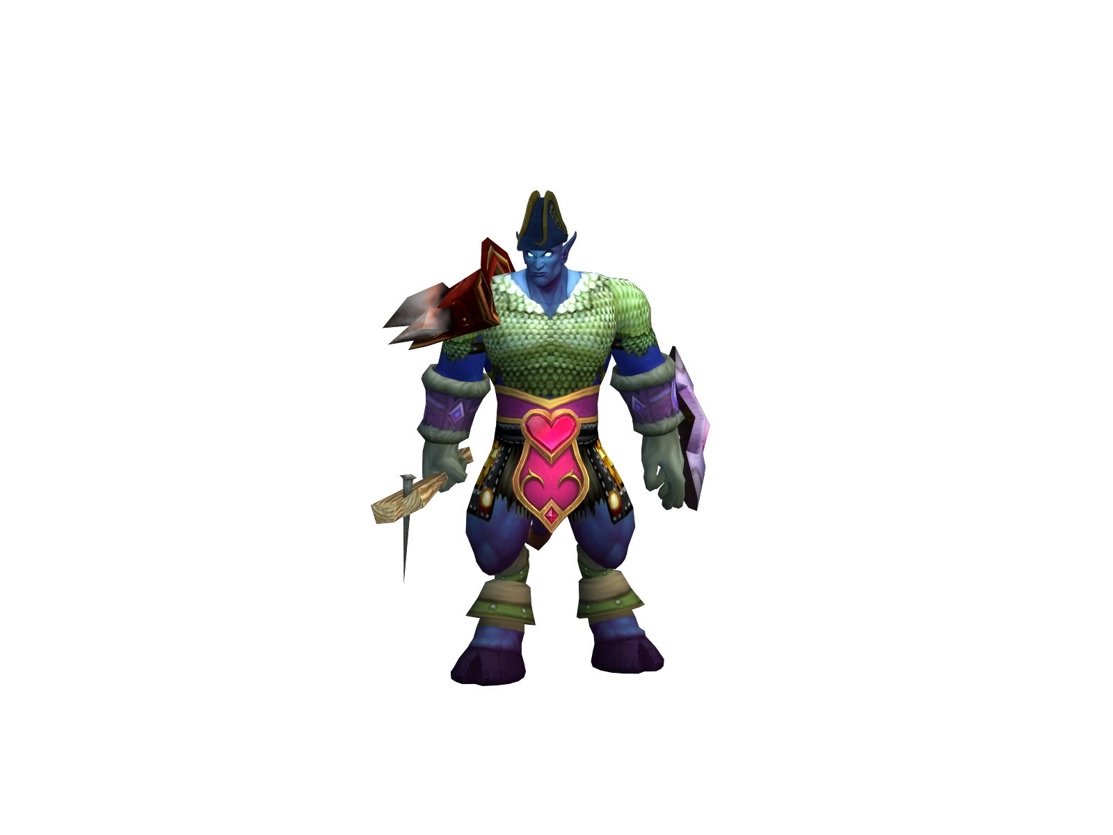 Darthwing 3D character render