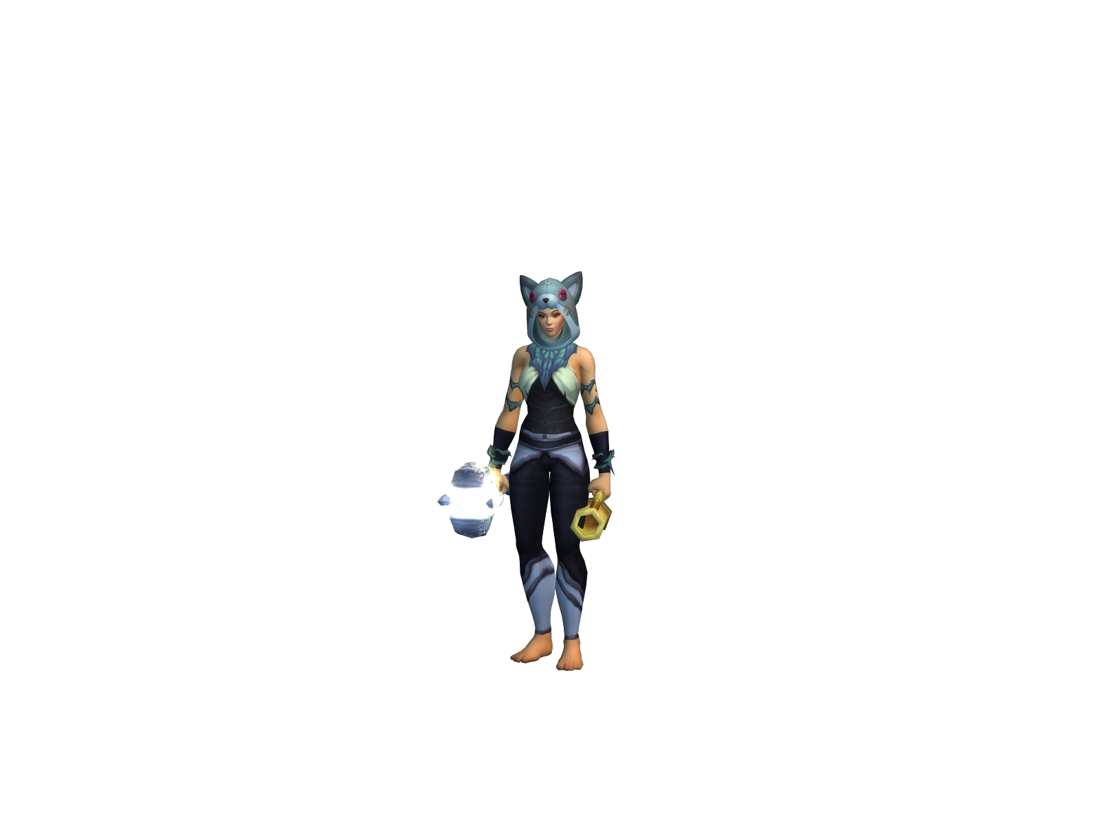 Pristholy 3D character render