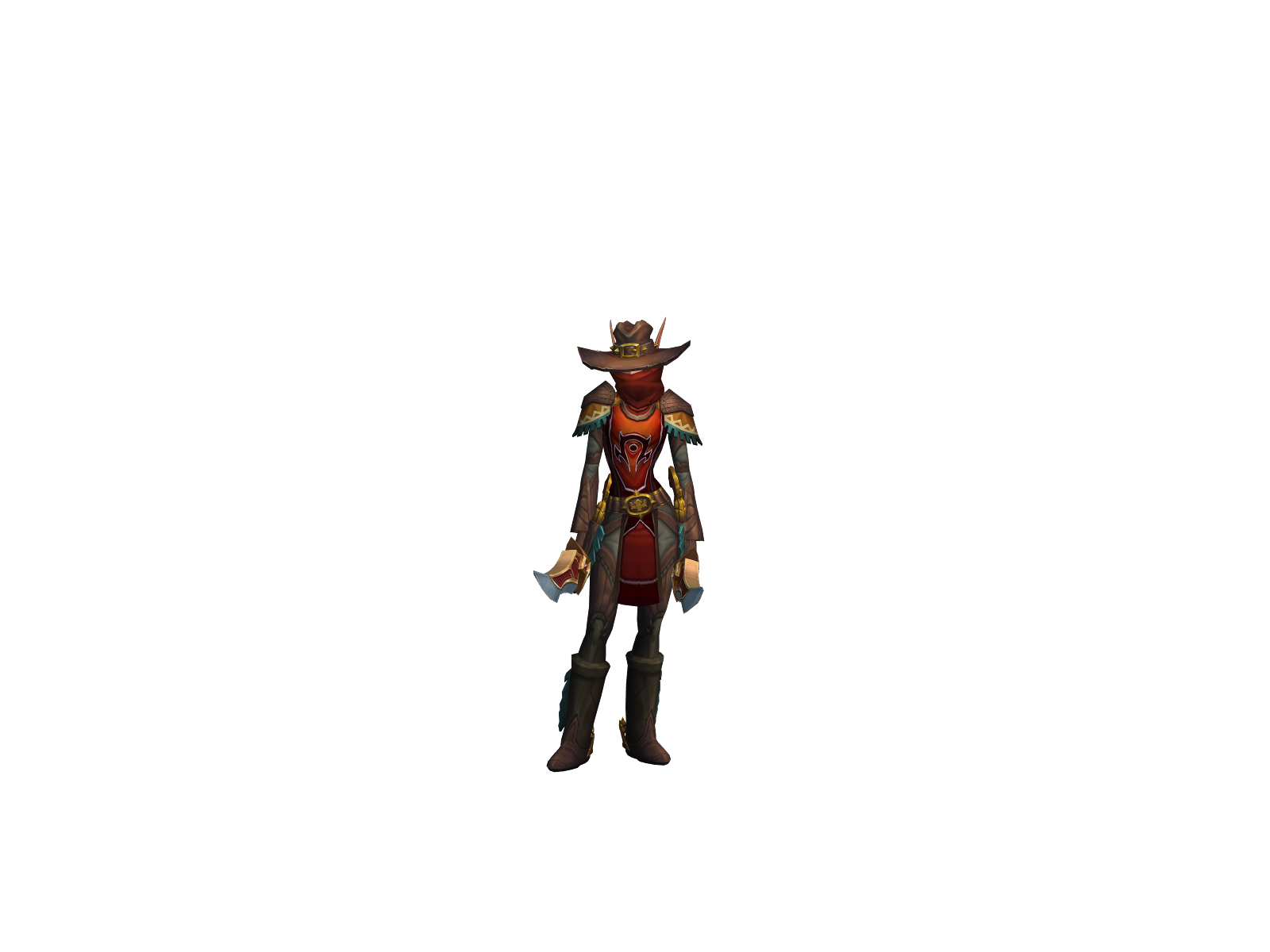 Rungun 3D character render