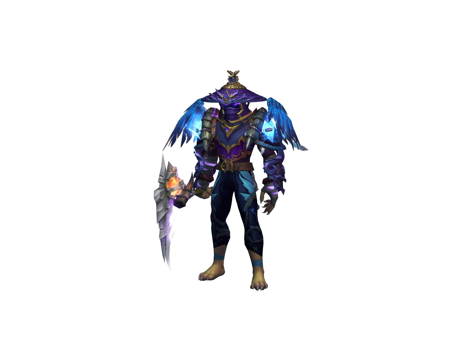 Kindawhite 3D character render