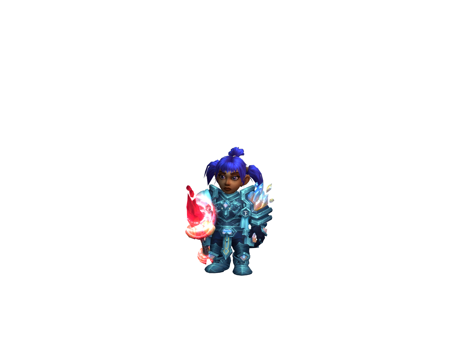 Aubriellä 3D character render