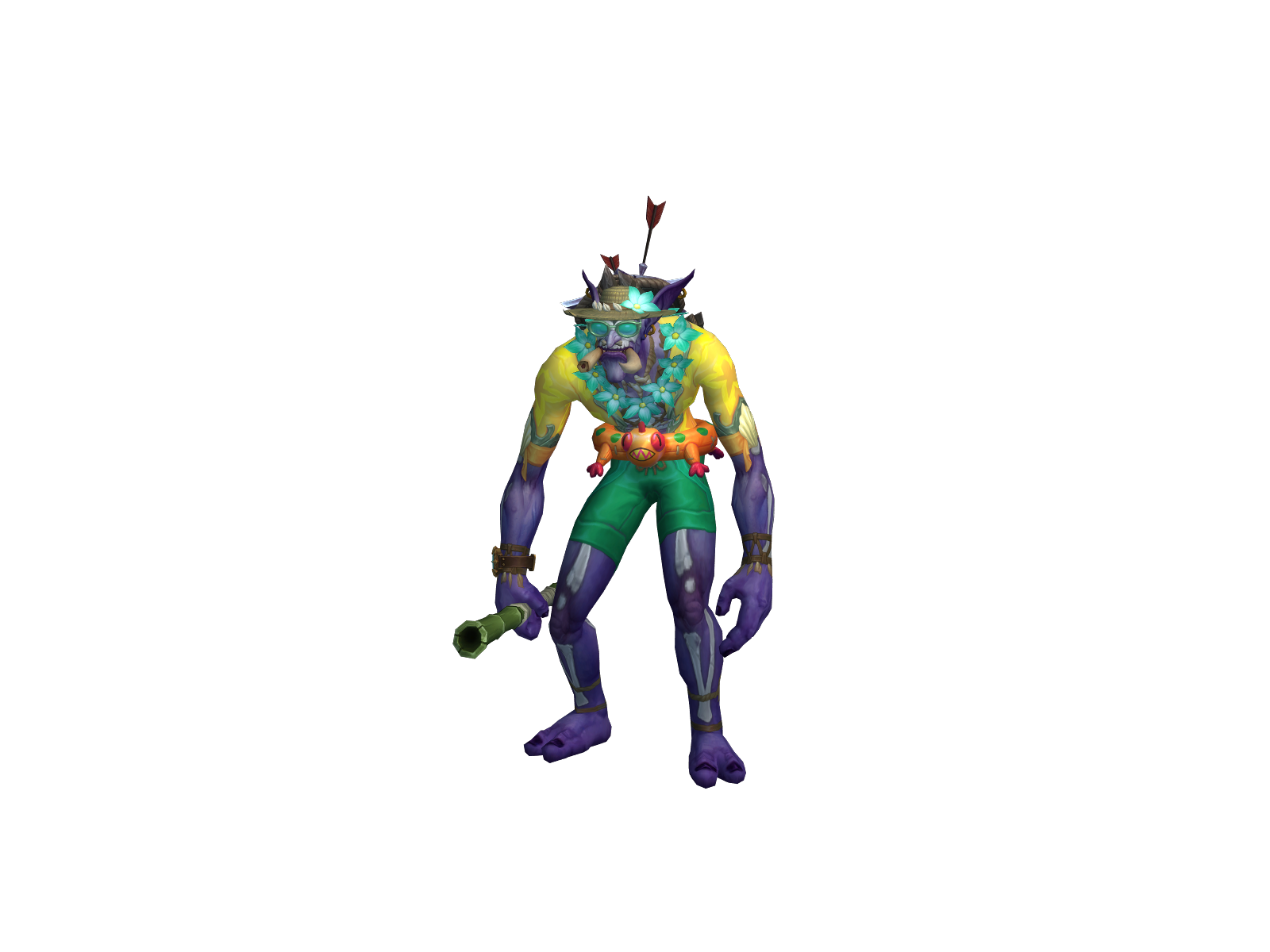Trollbadinha 3D character render