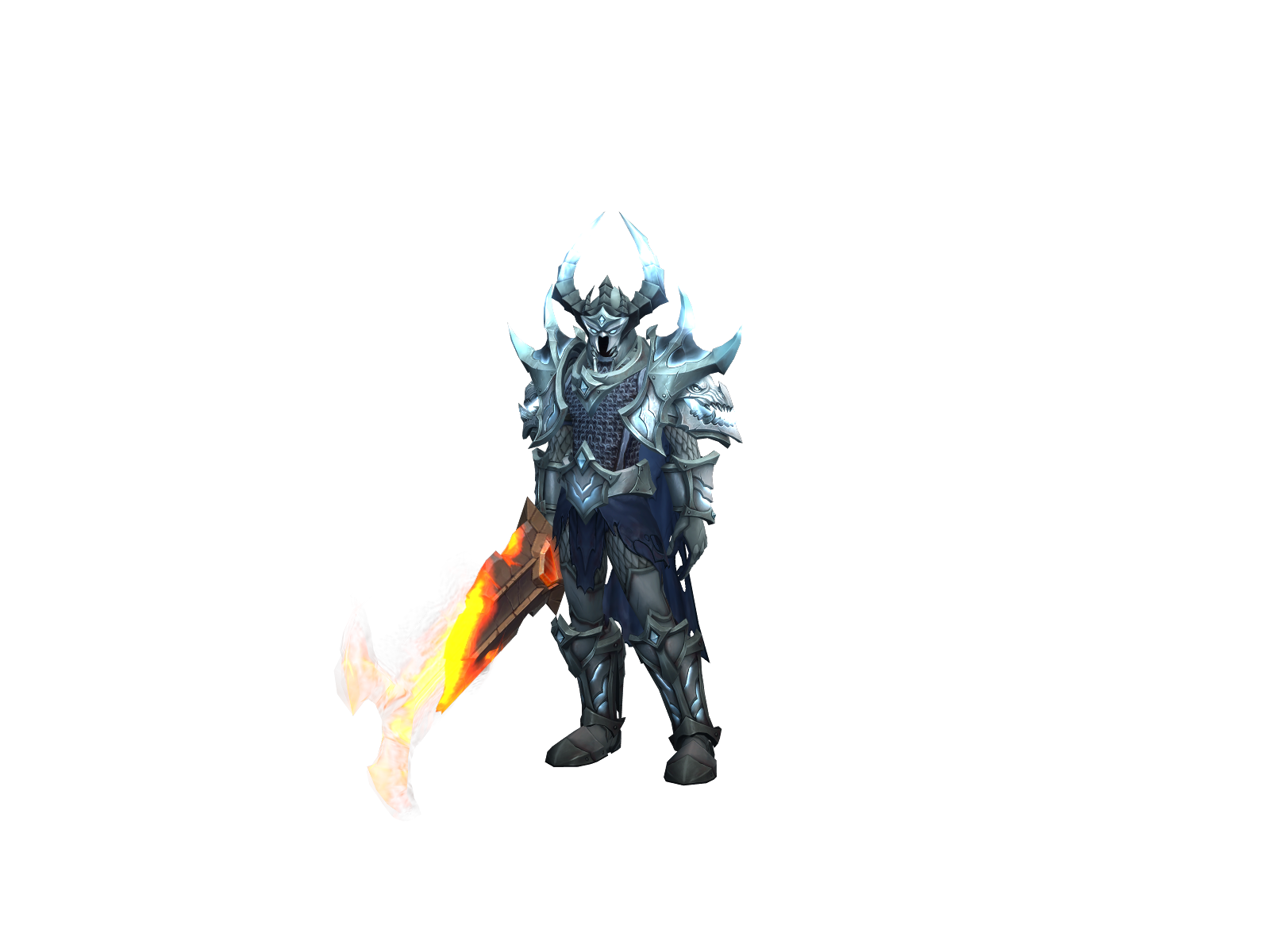 Awhall 3D character render