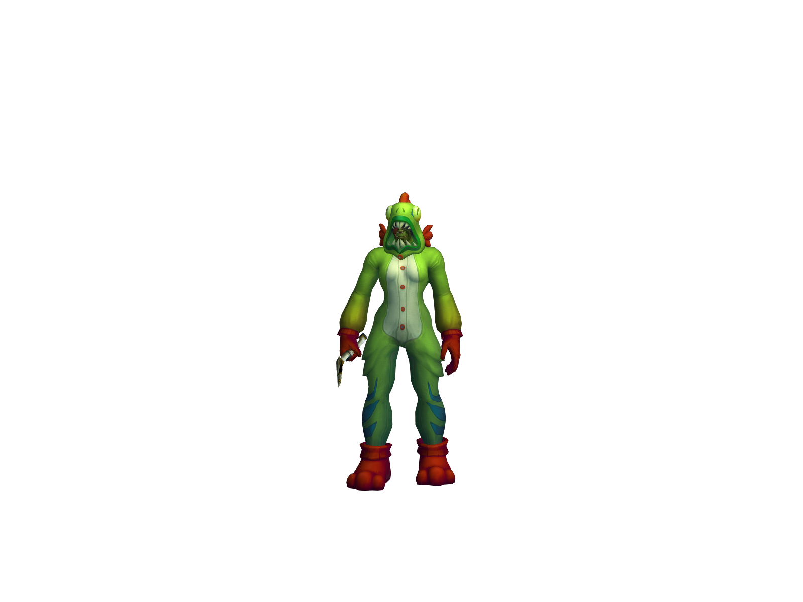 Wô 3D character render