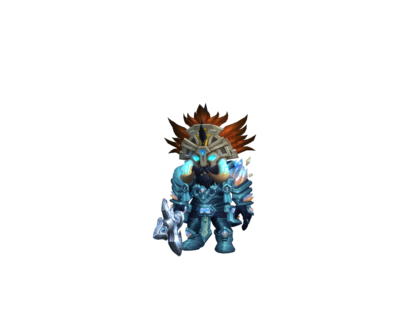 Squigglenuts 3D character render
