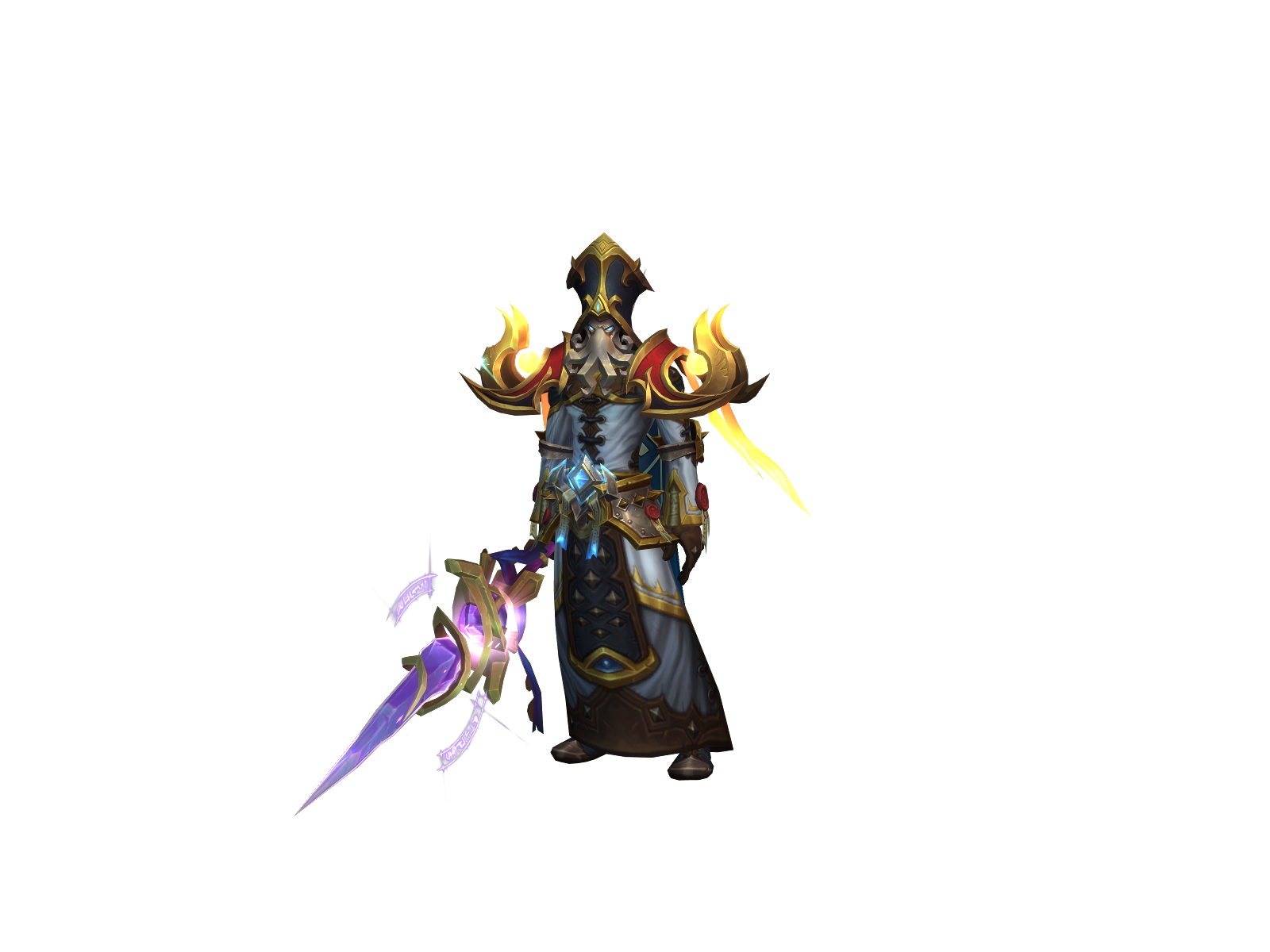 Wowpriest 3D character render