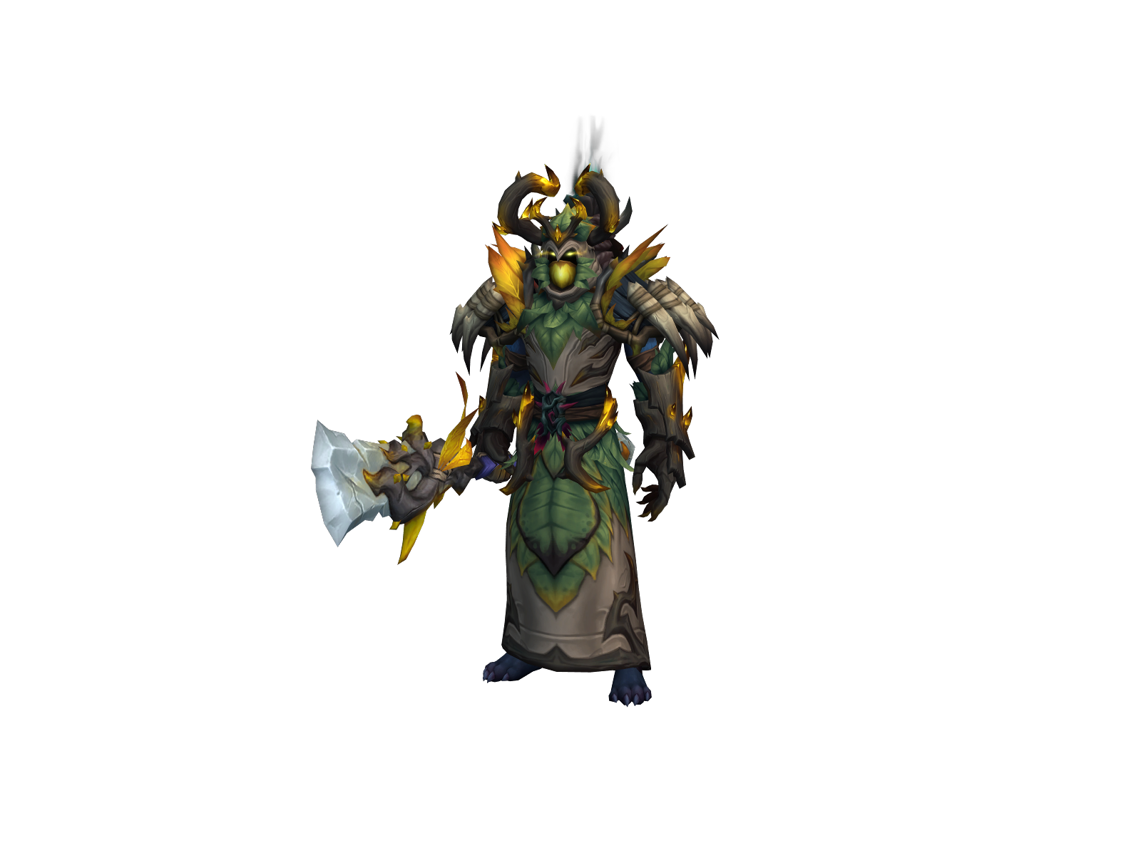 Druidvandle 3D character render