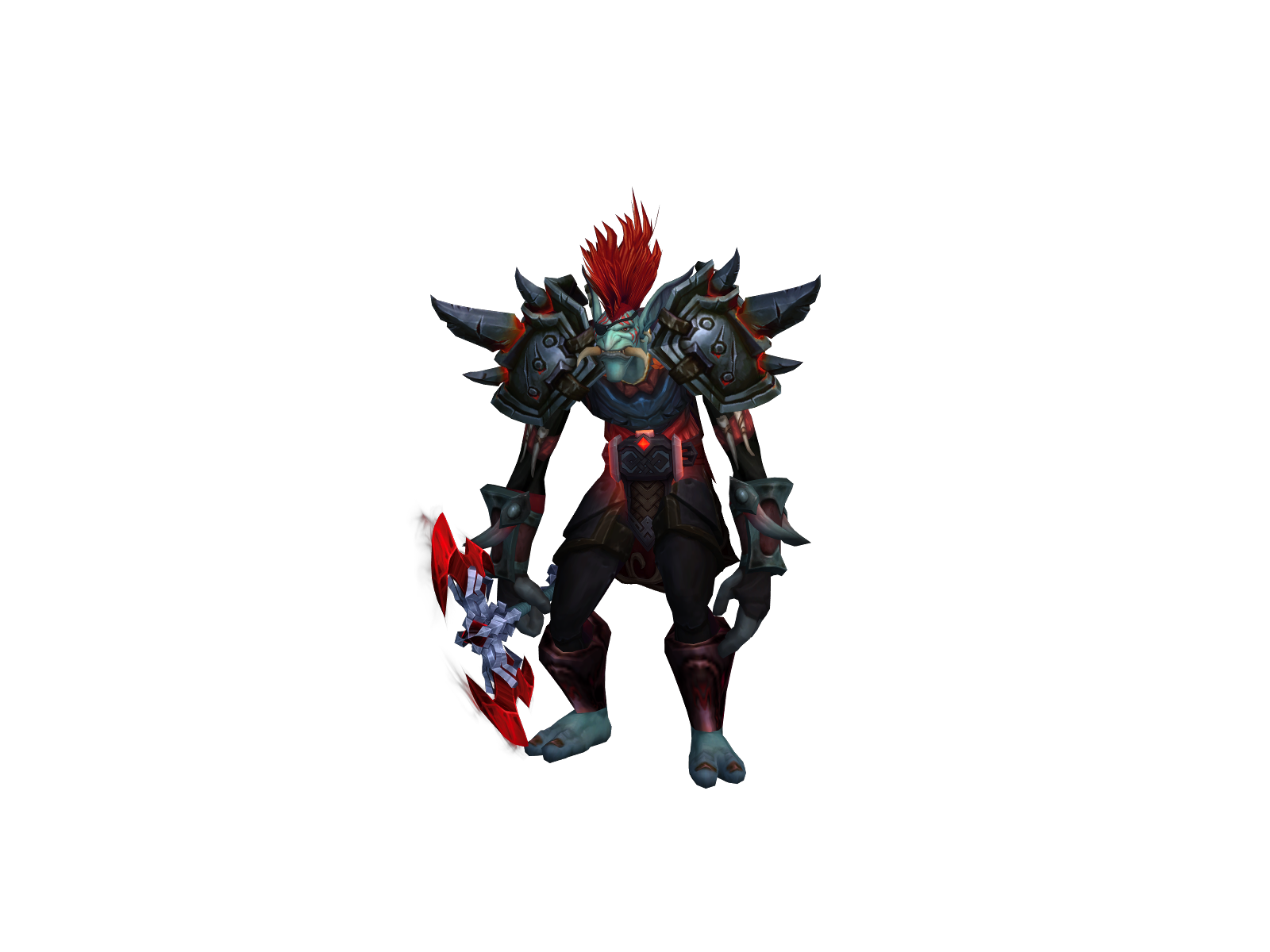 Mazdrael 3D character render