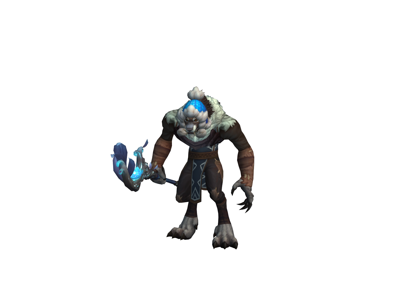 Bearwolf 3D character render