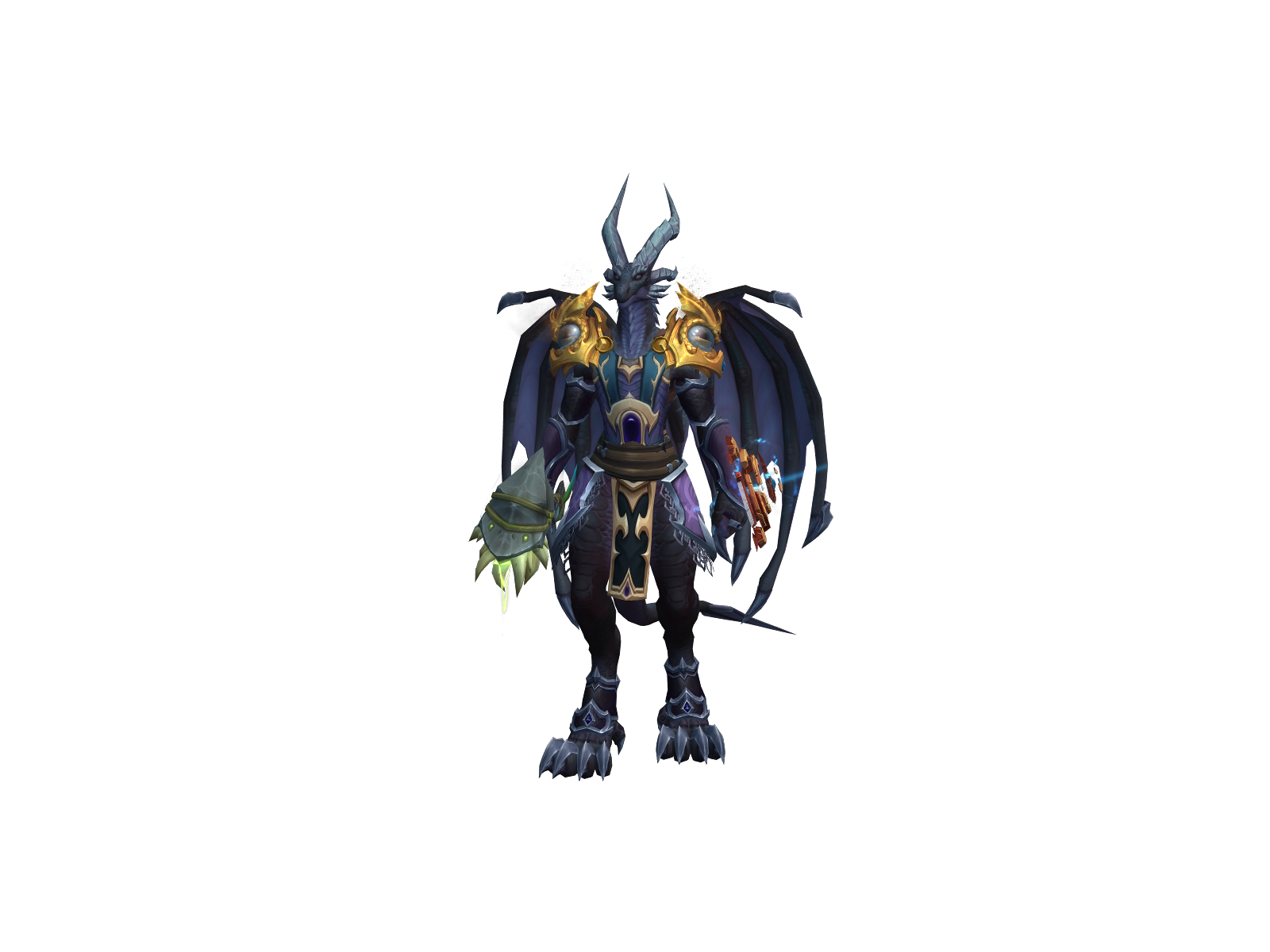 Draclet 3D character render
