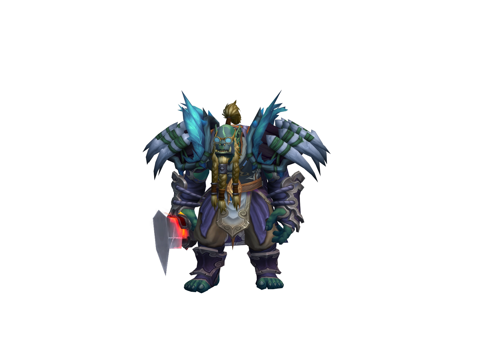 Akuugon 3D character render