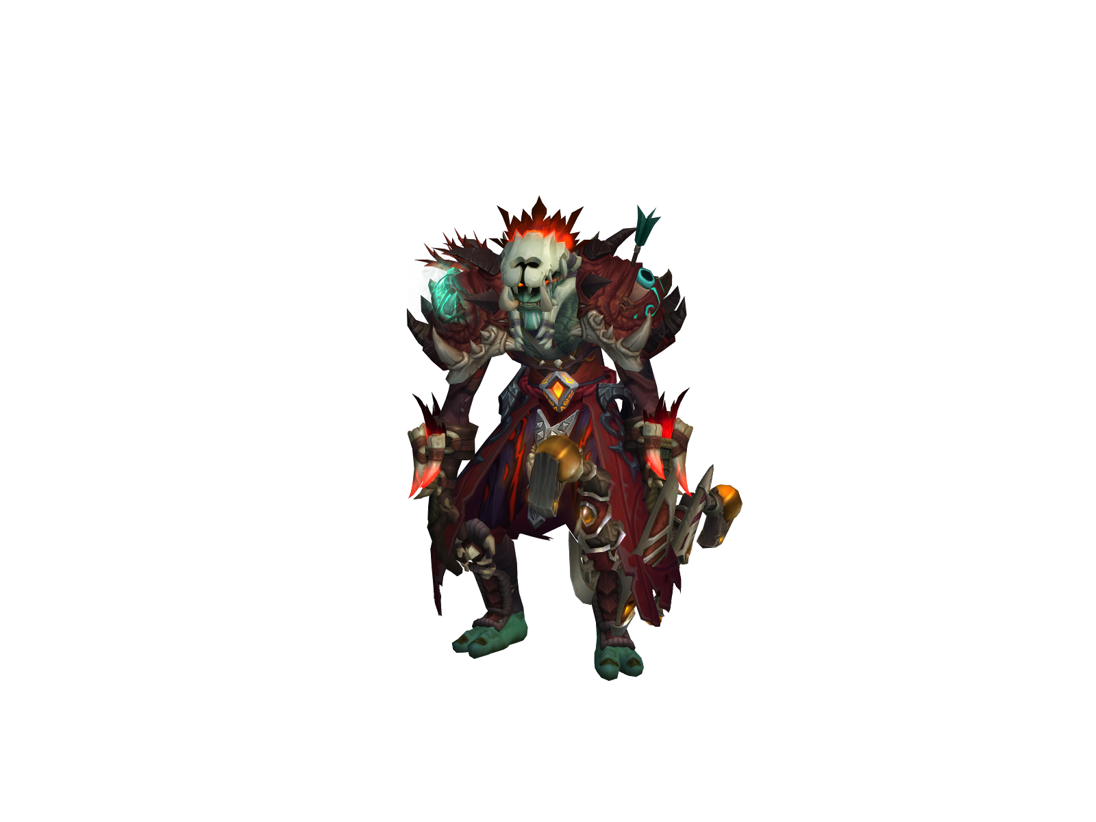 Serpenting 3D character render