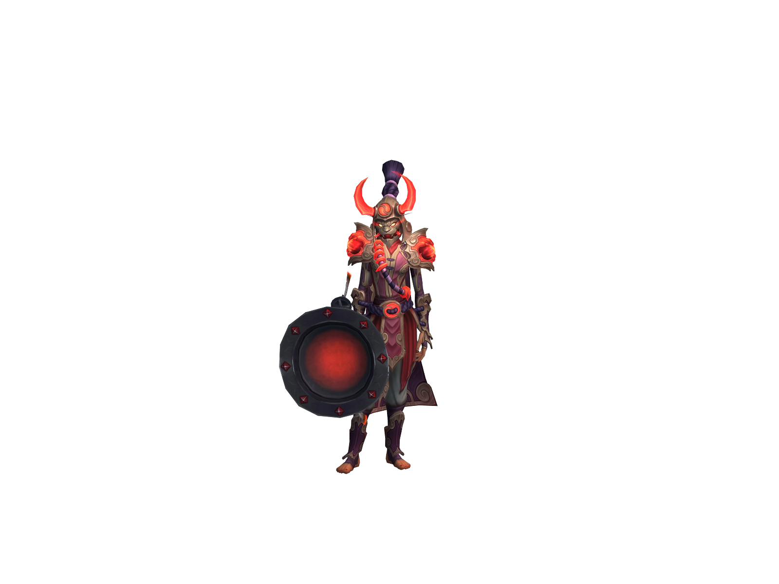 Kickinglady 3D character render