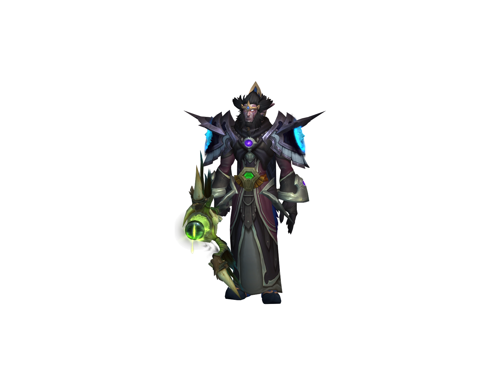 Silveroni 3D character render