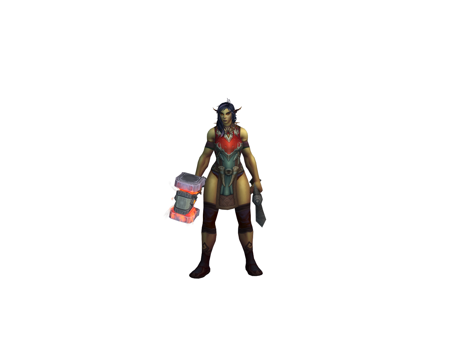 Olga 3D character render