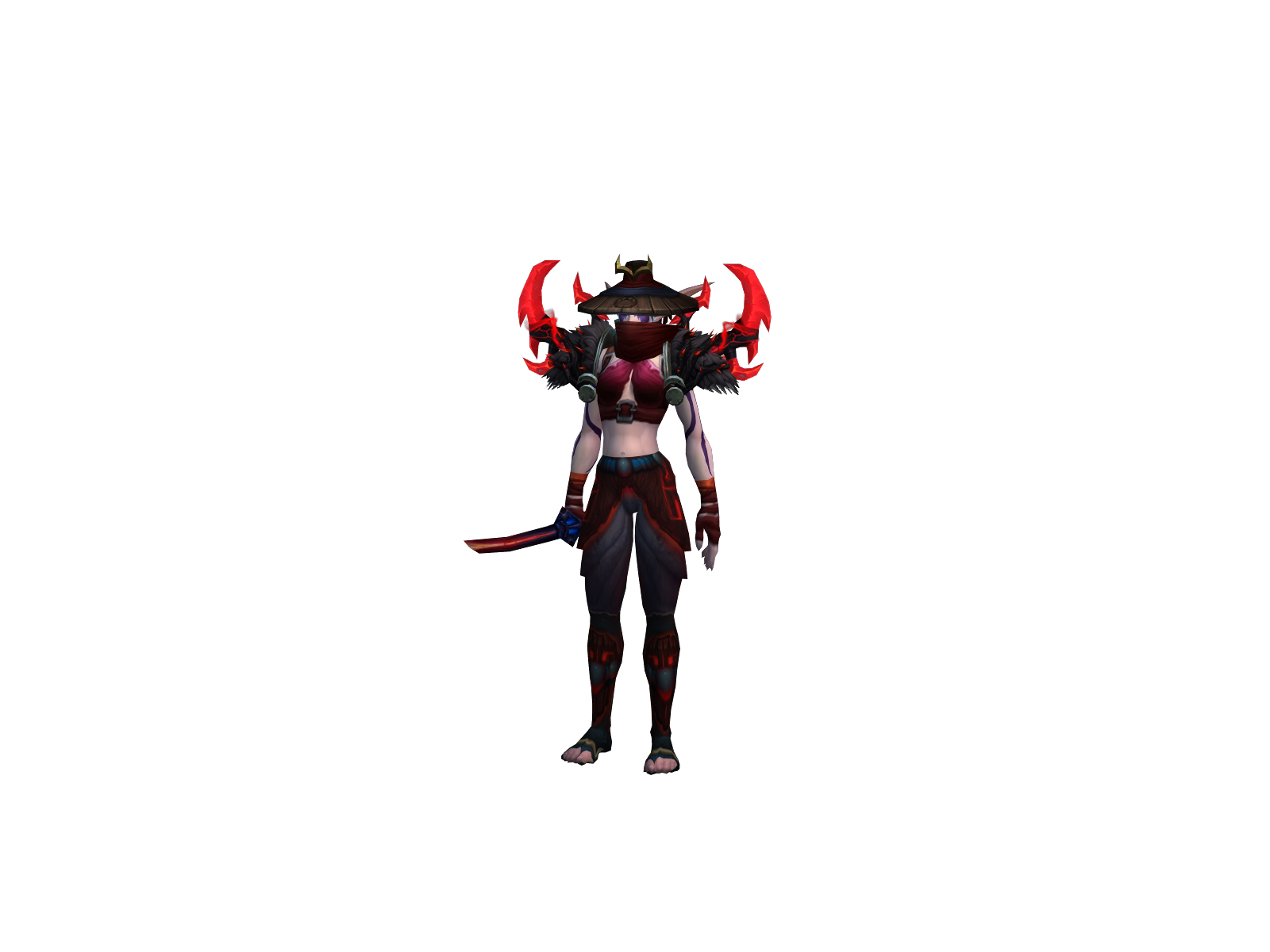 Shinobiww 3D character render
