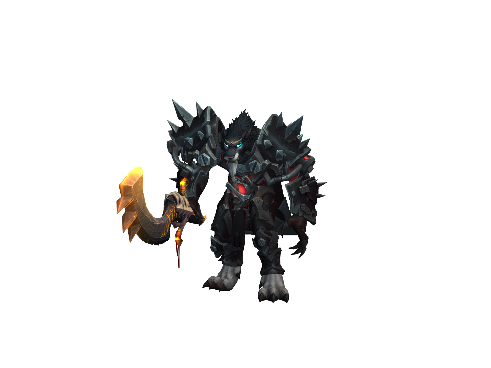 Papamogu 3D character render