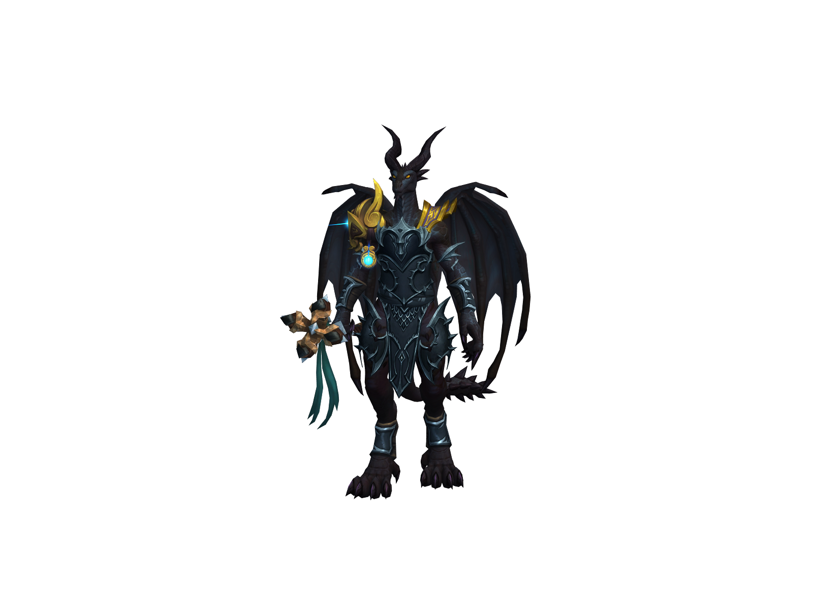 Atomized 3D character render