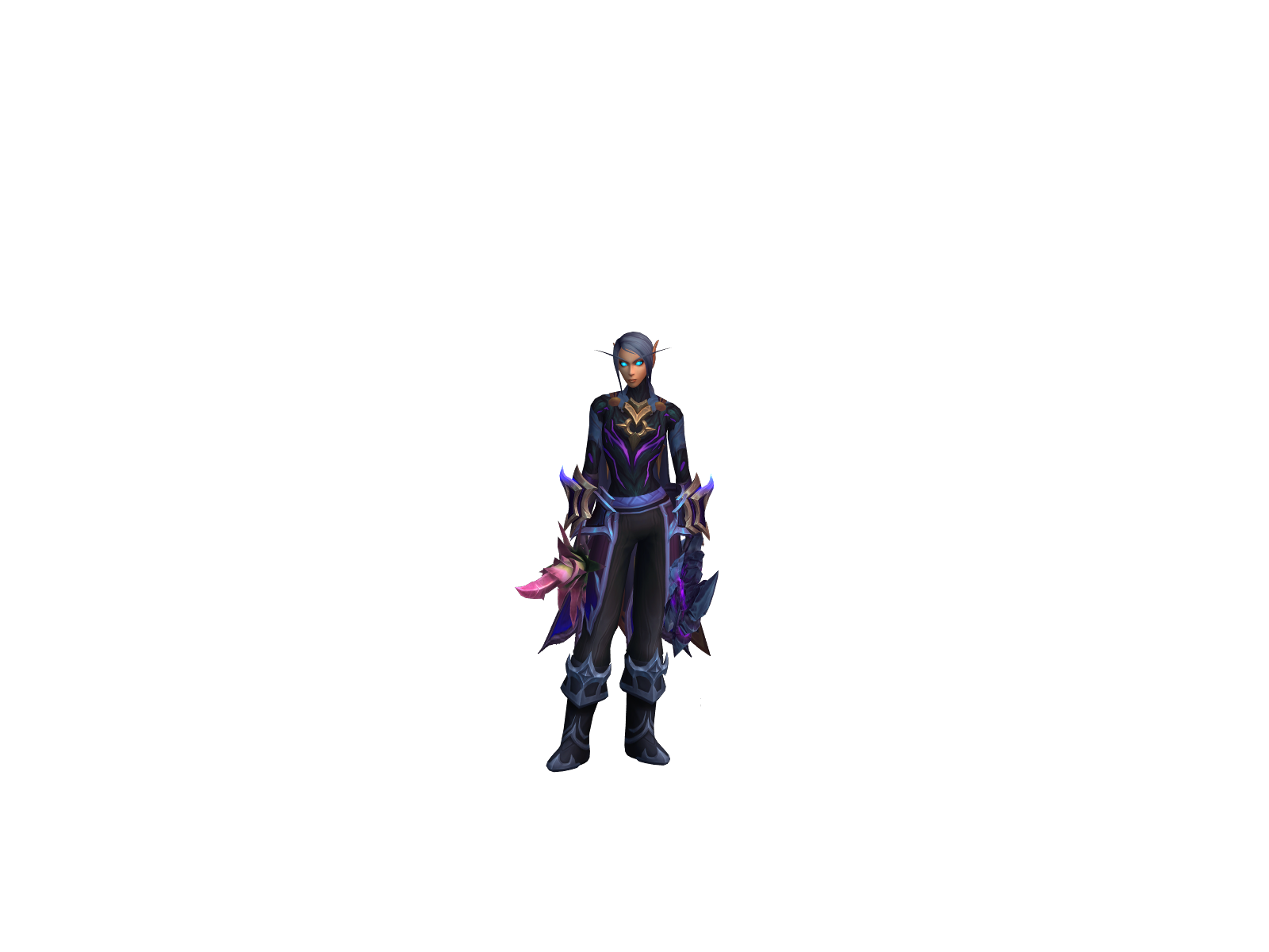 Confinding 3D character render