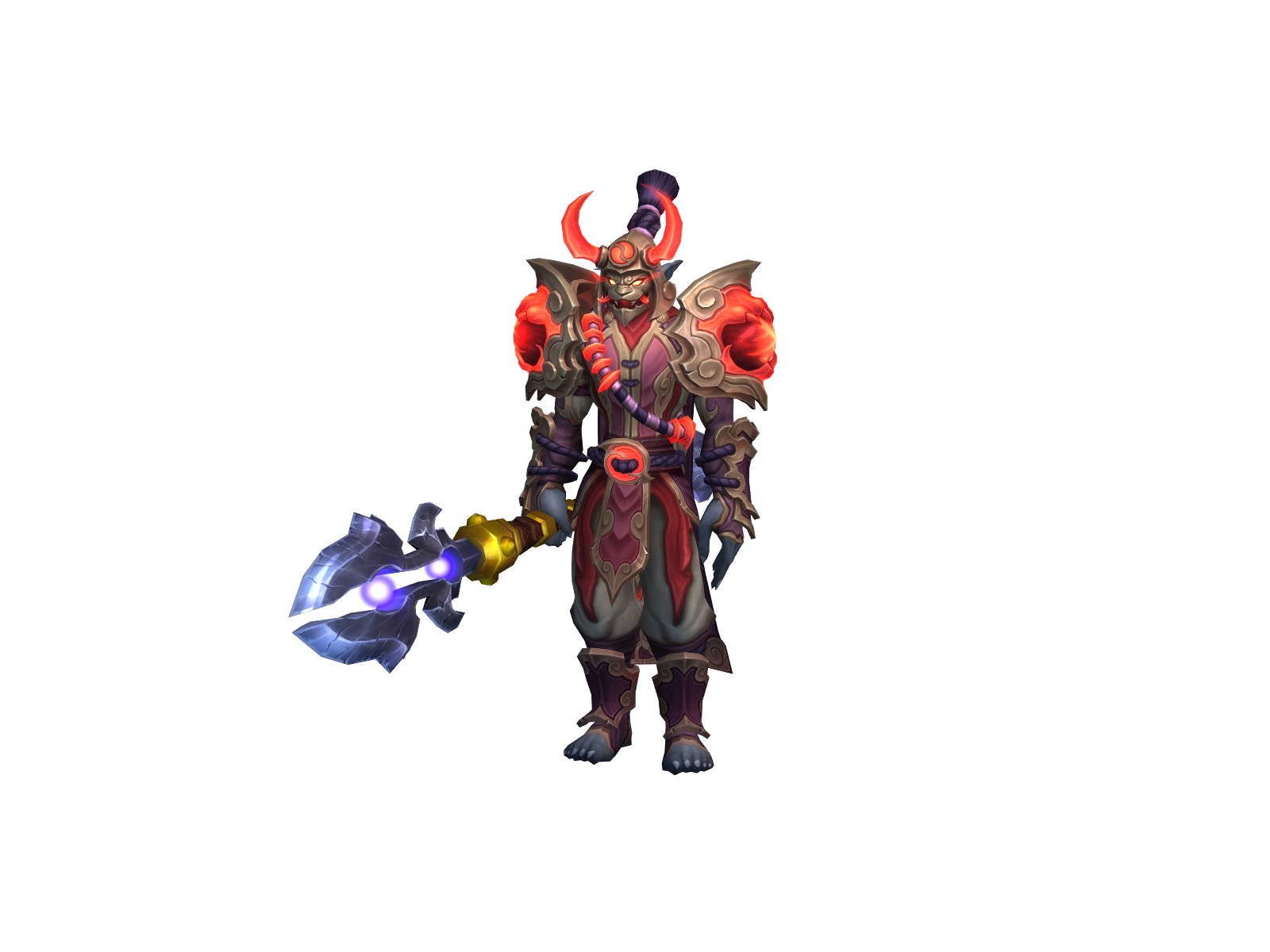 Brounkter 3D character render