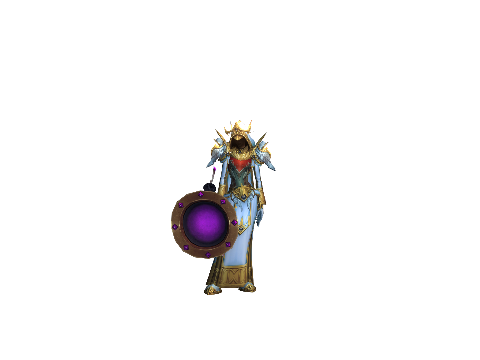 Goldilight 3D character render