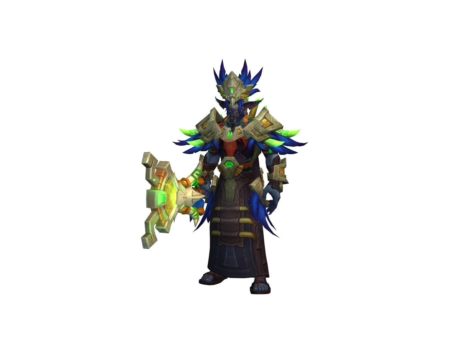 Pompyromage 3D character render