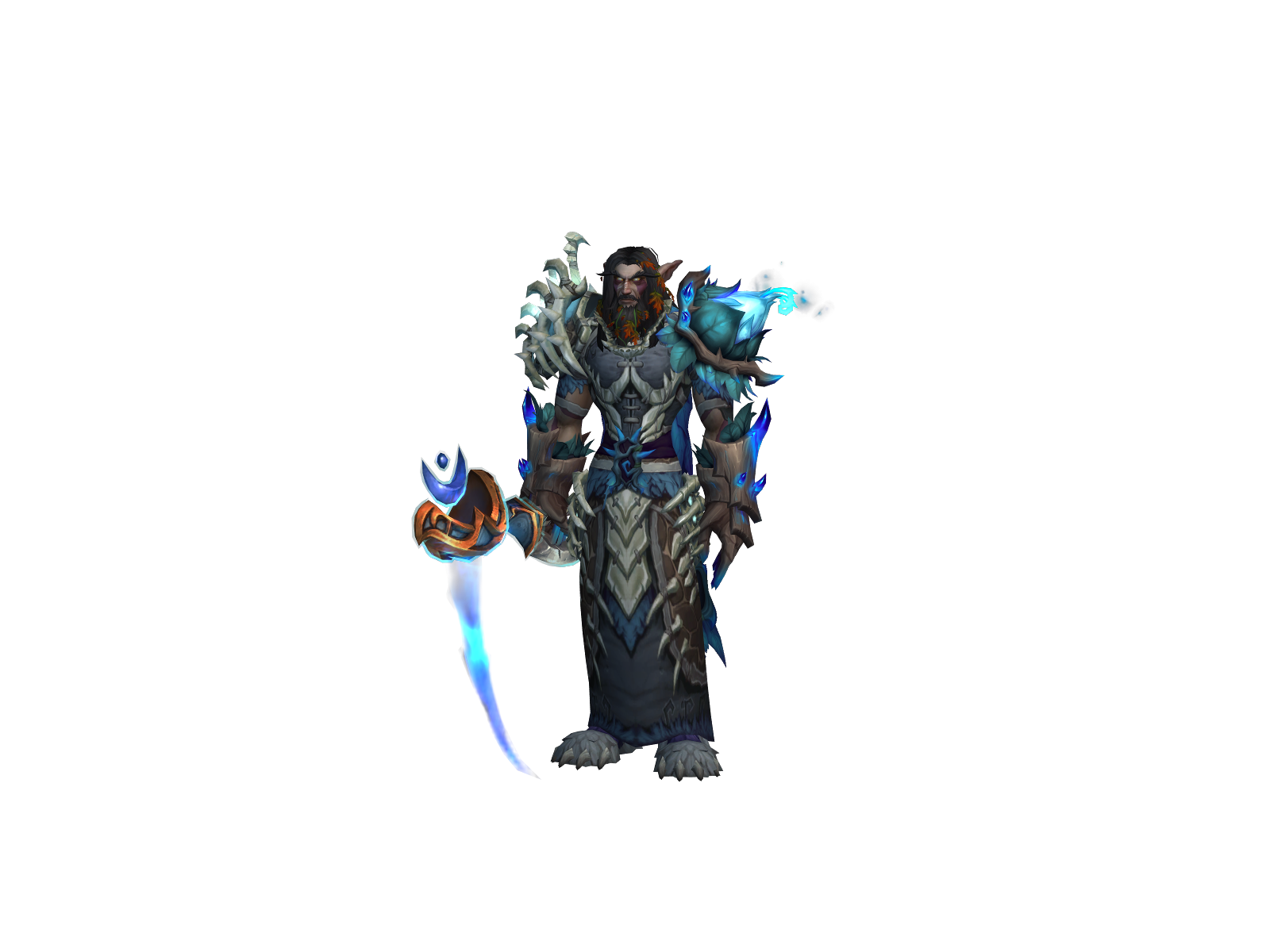 Unsparing 3D character render