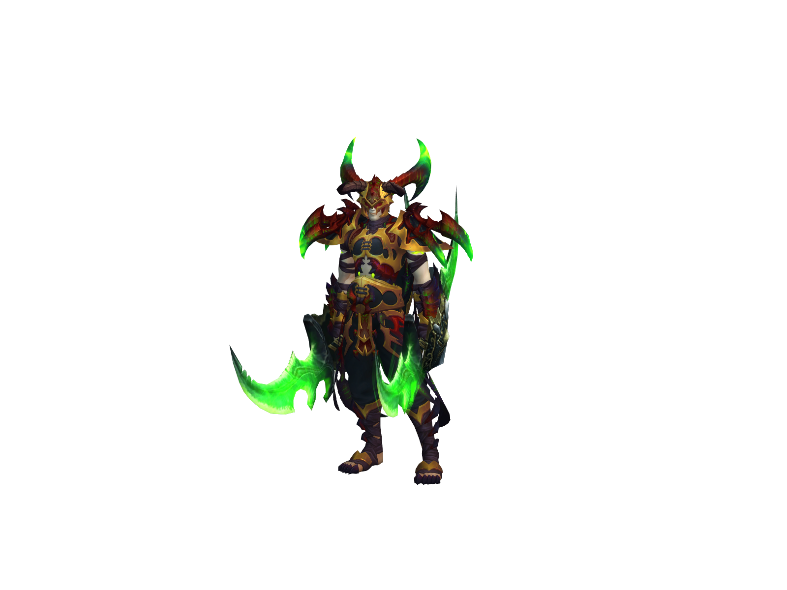 Scabbed 3D character render