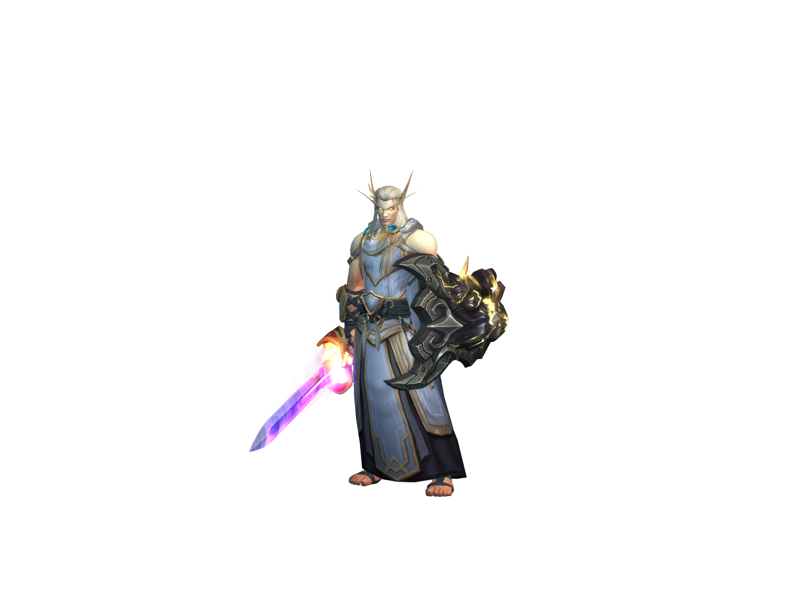 Sesshomoru 3D character render