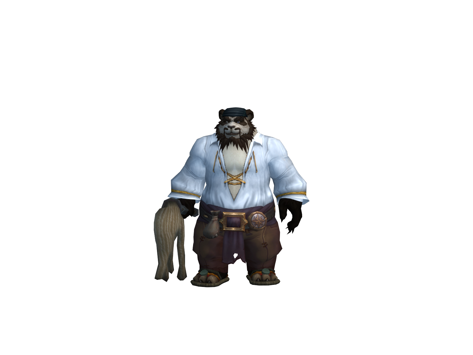 Pandarenman 3D character render