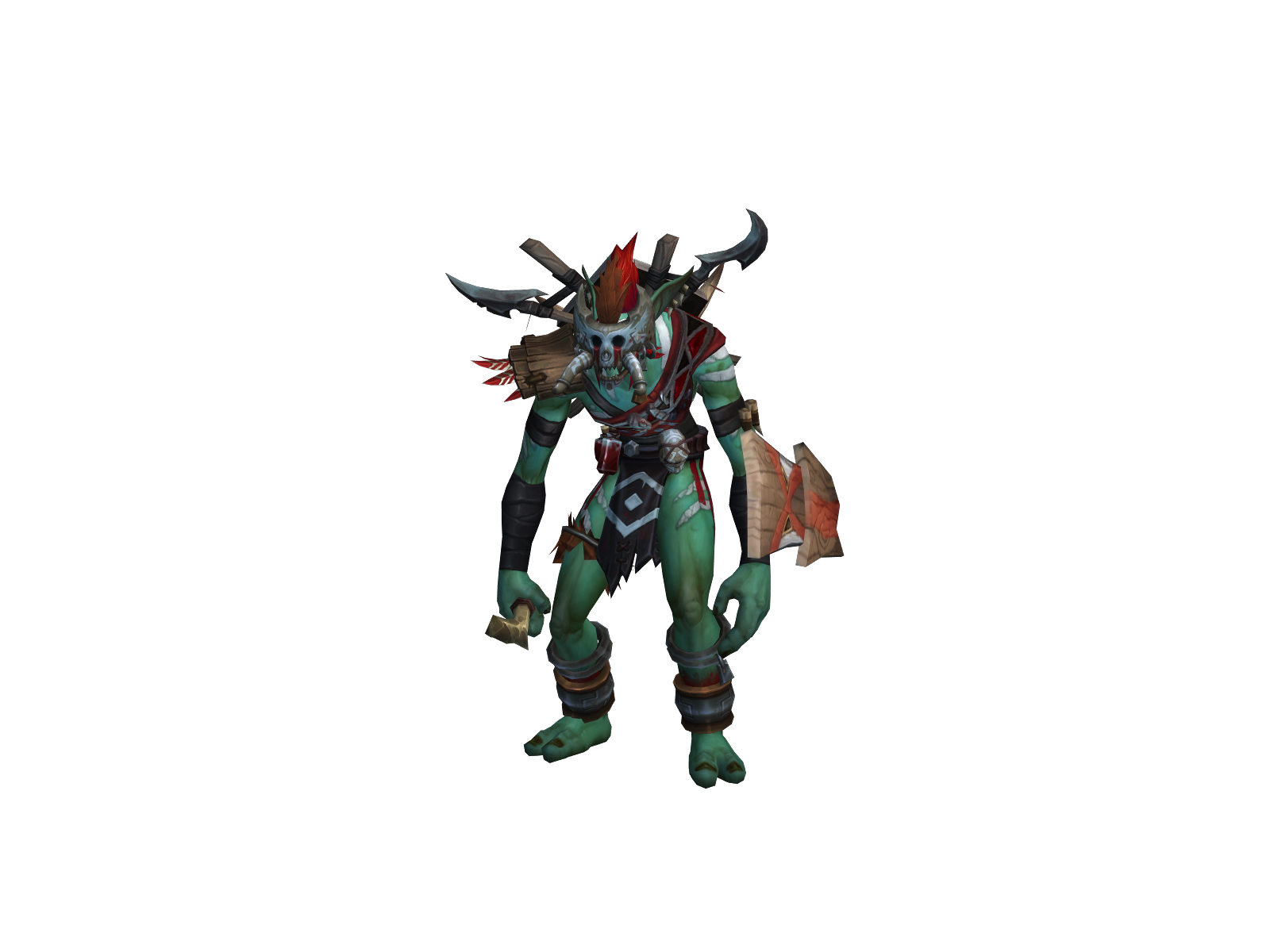Mbémbe 3D character render