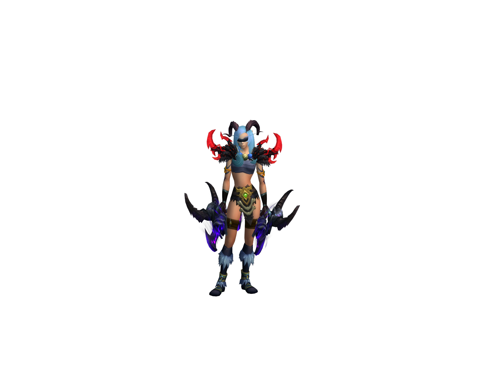 Glaivewound 3D character render