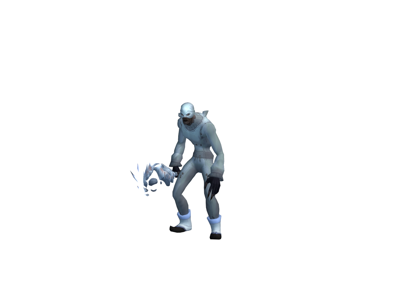 Barbellbench 3D character render