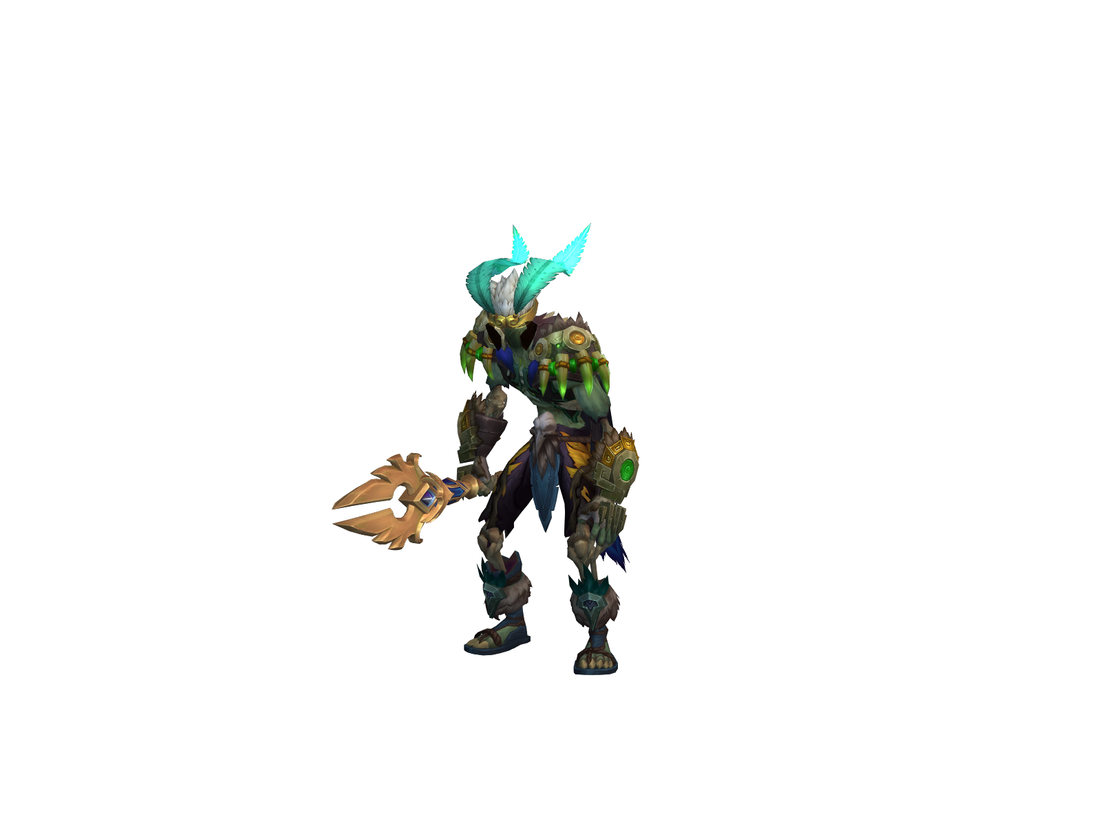 Greenzombies 3D character render