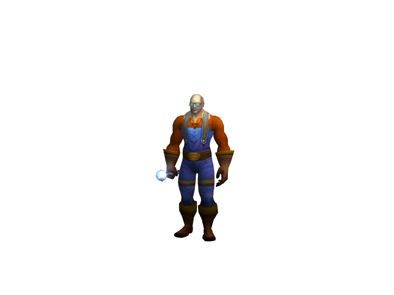 Pooroldman 3D character render