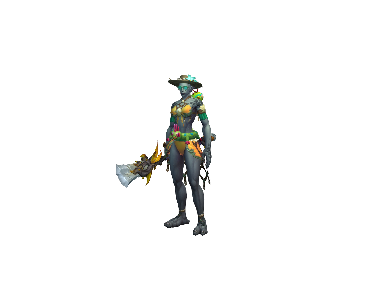 Marijuwana 3D character render