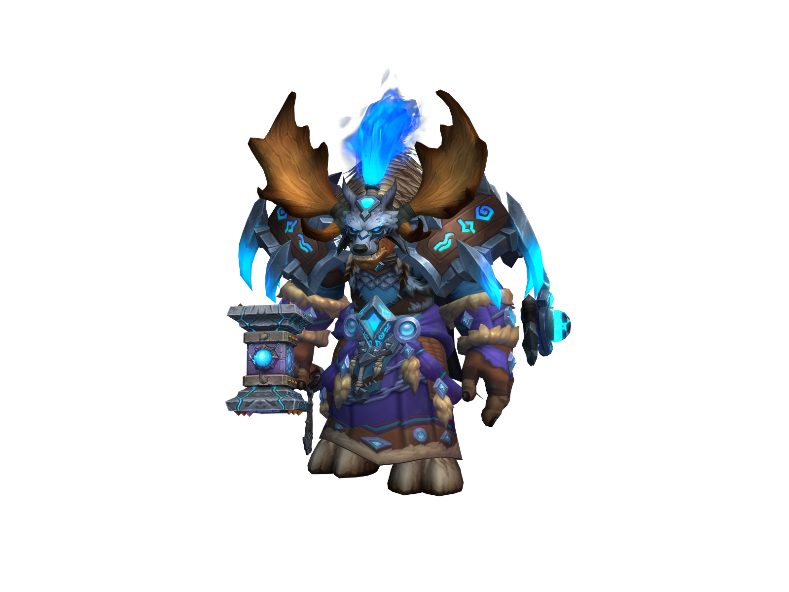 Crowu 3D character render