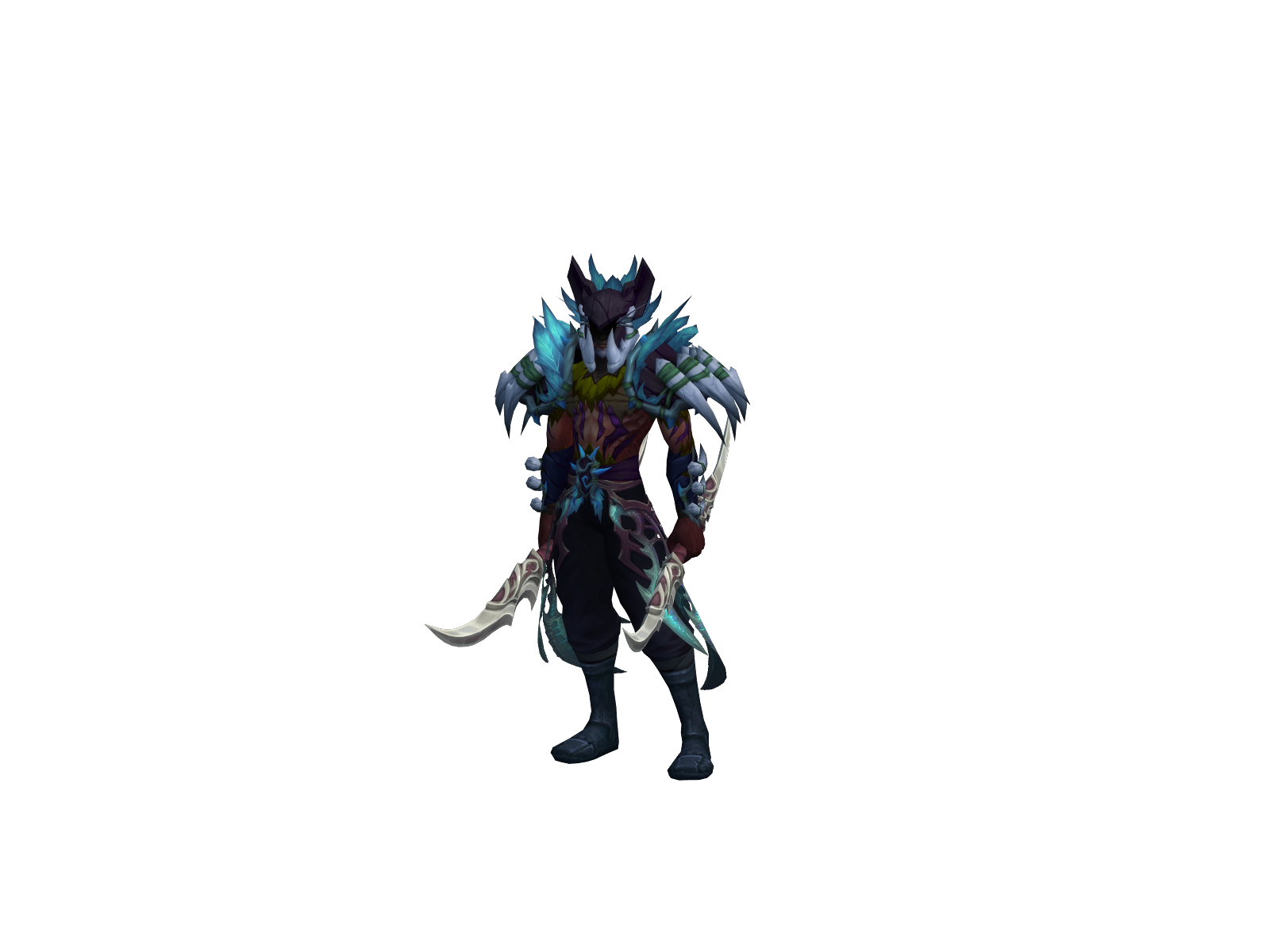 Makishi 3D character render