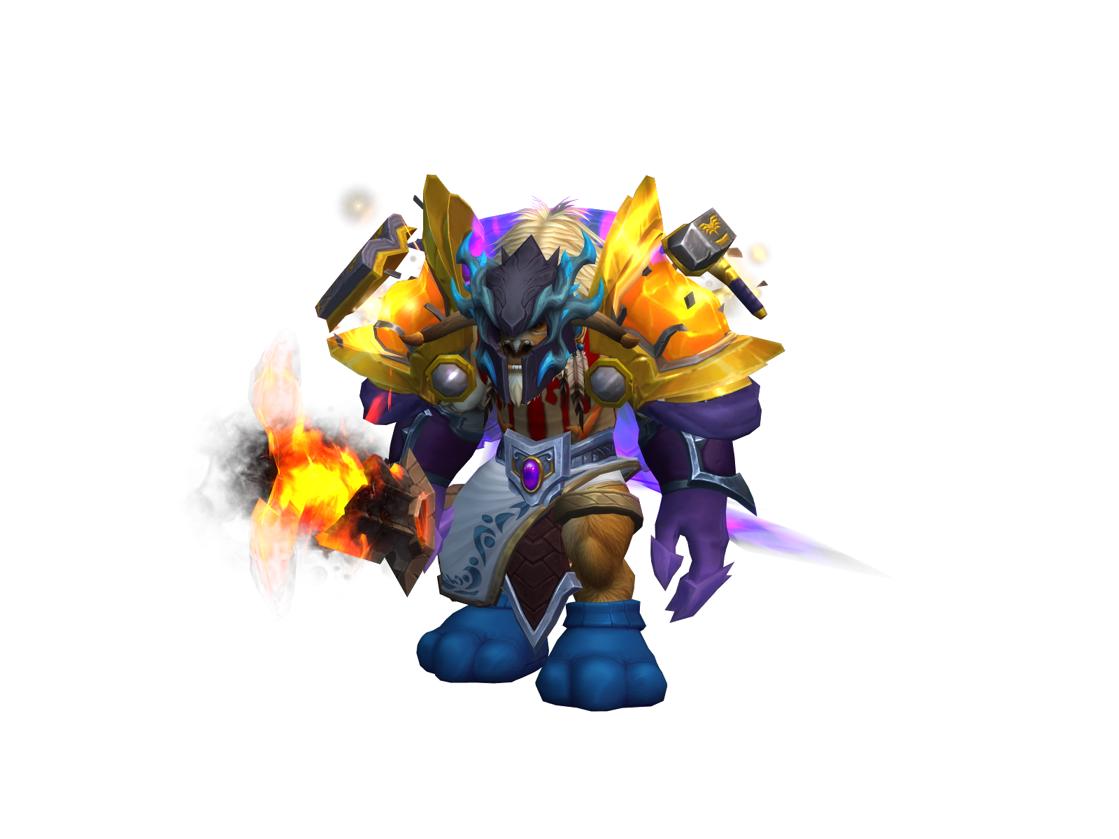 Supersayain 3D character render