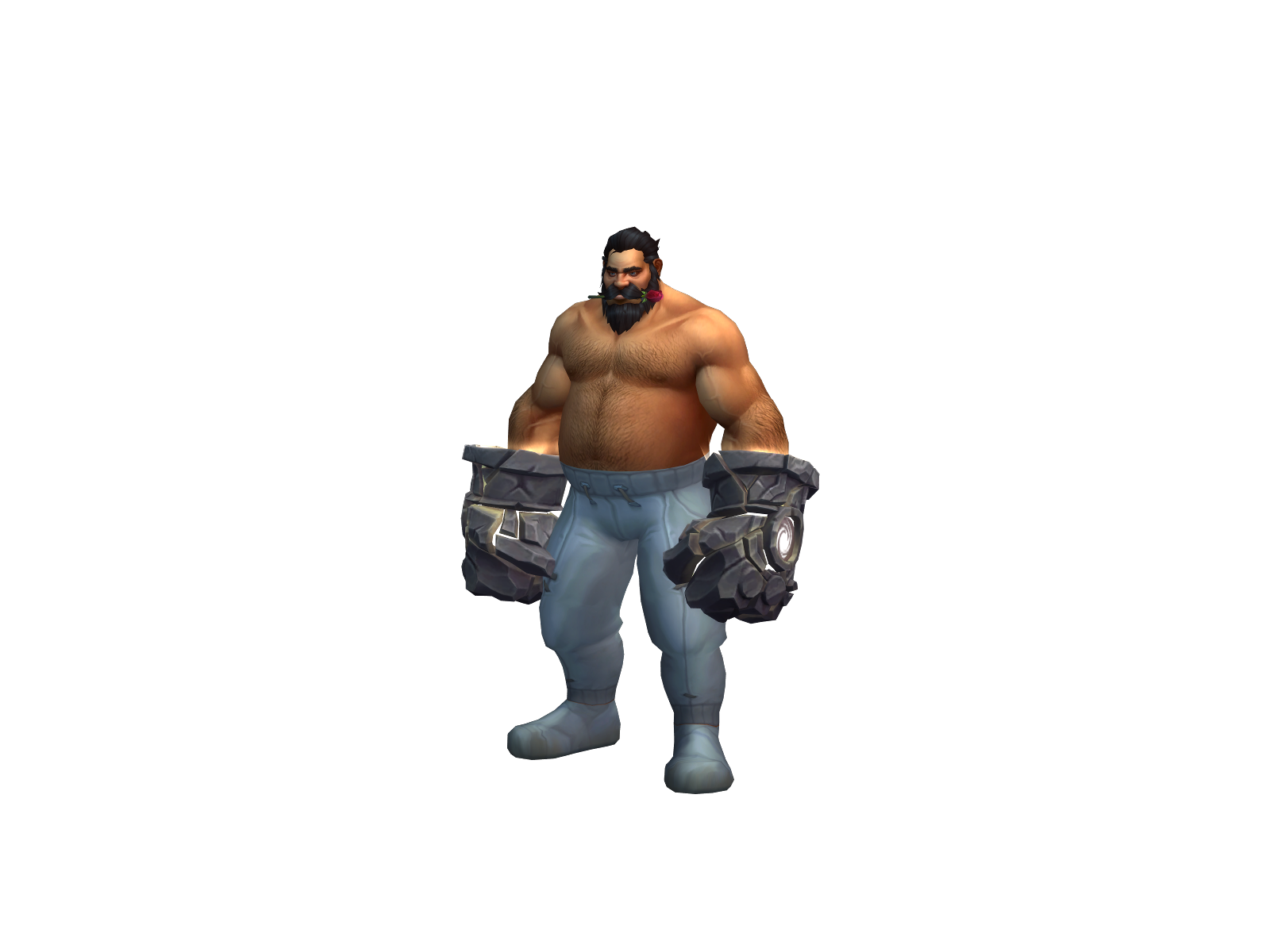 Gauche 3D character render