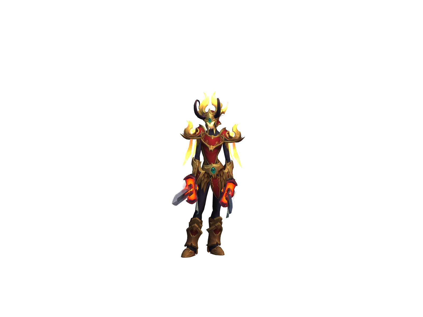 Reversed 3D character render