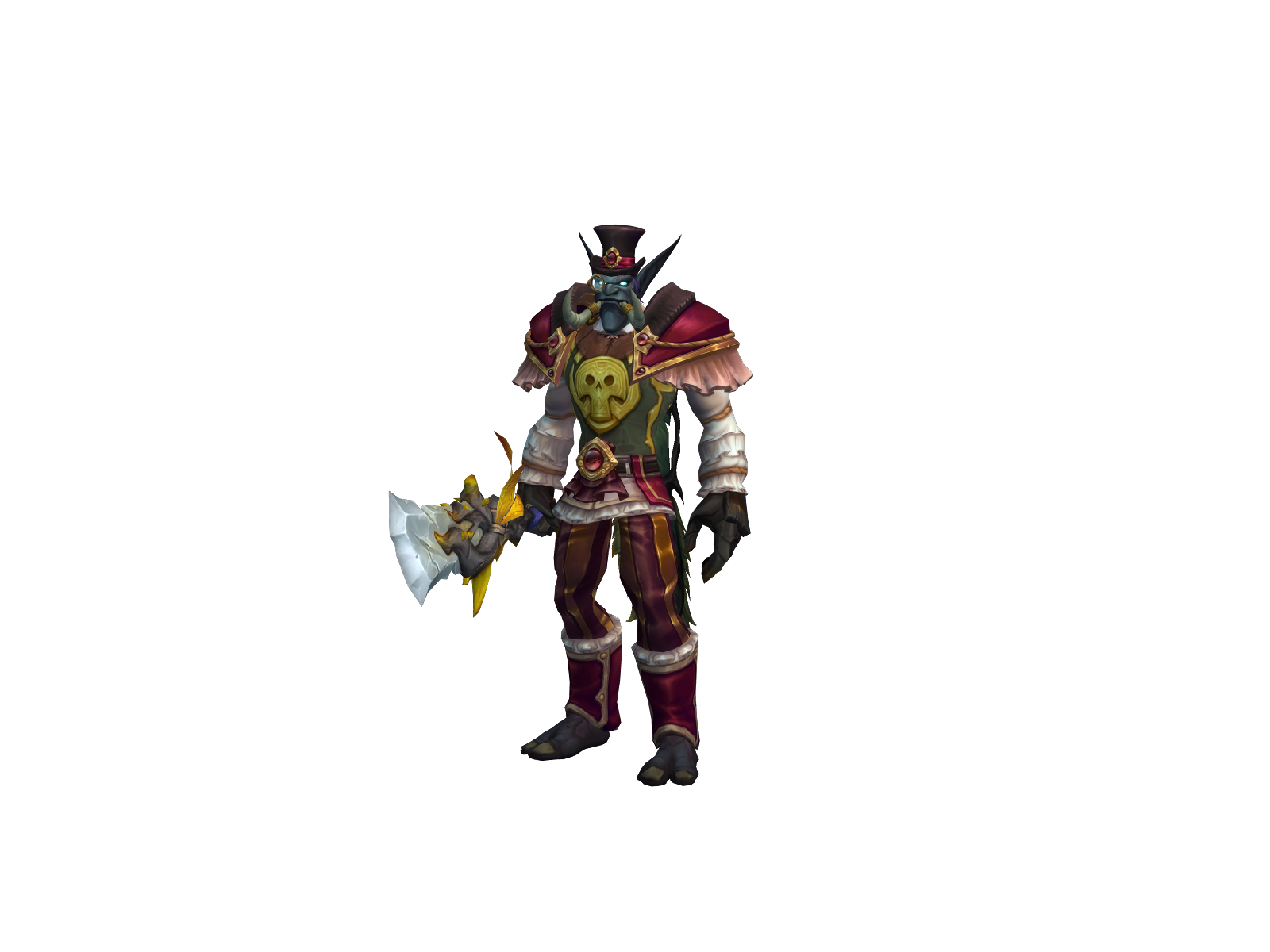 Wafflezandal 3D character render