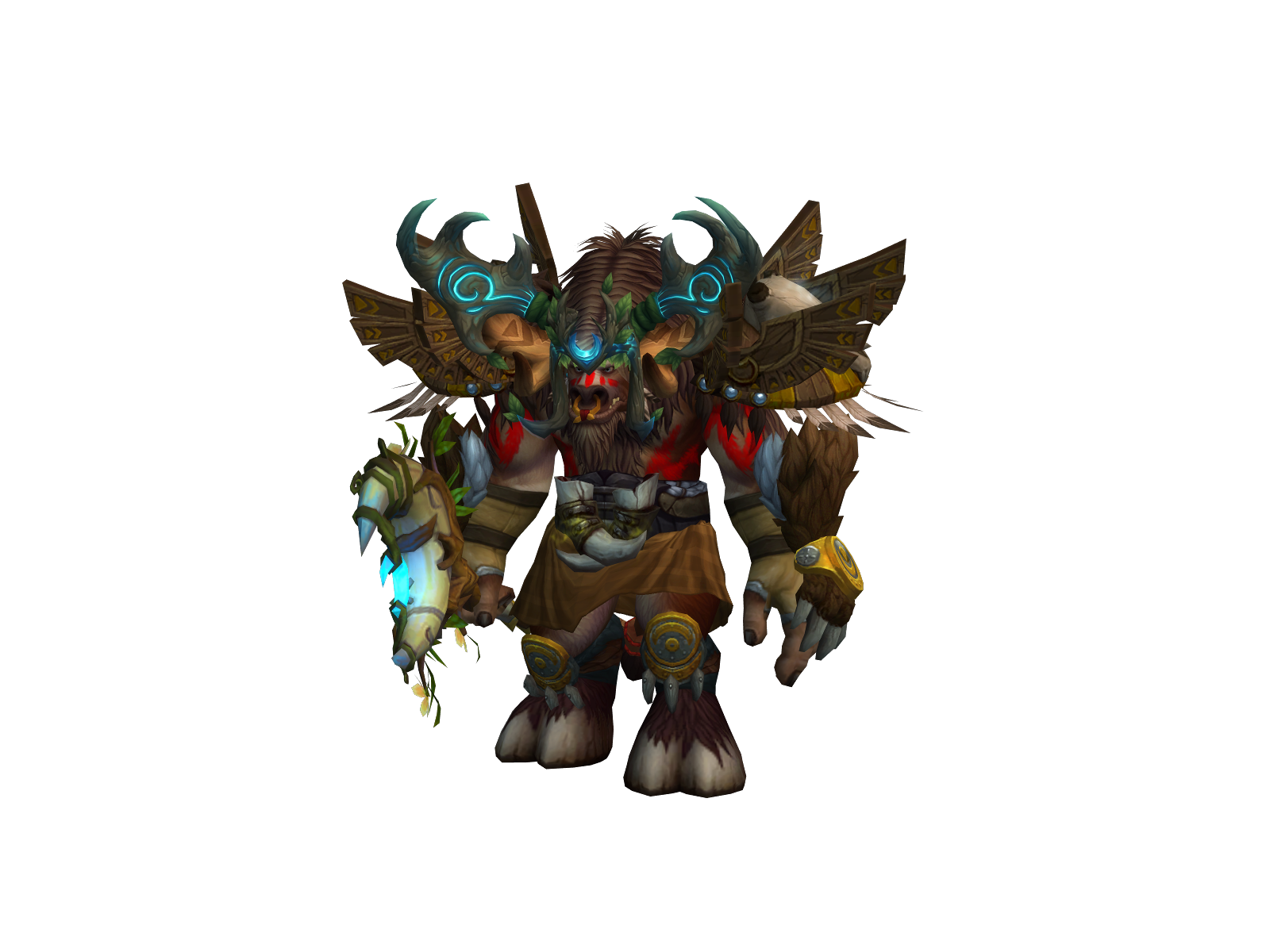 Pueo 3D character render