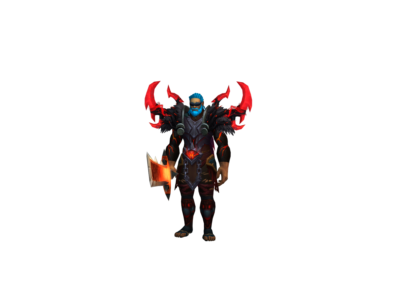 Nevermöre 3D character render