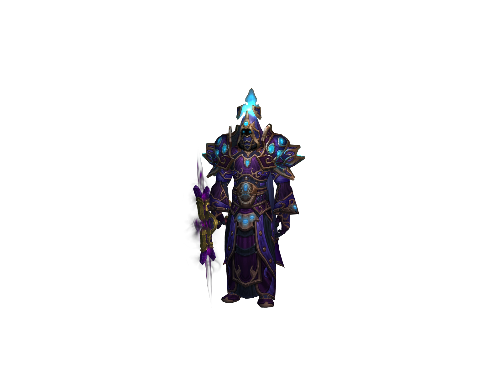 Overburning 3D character render