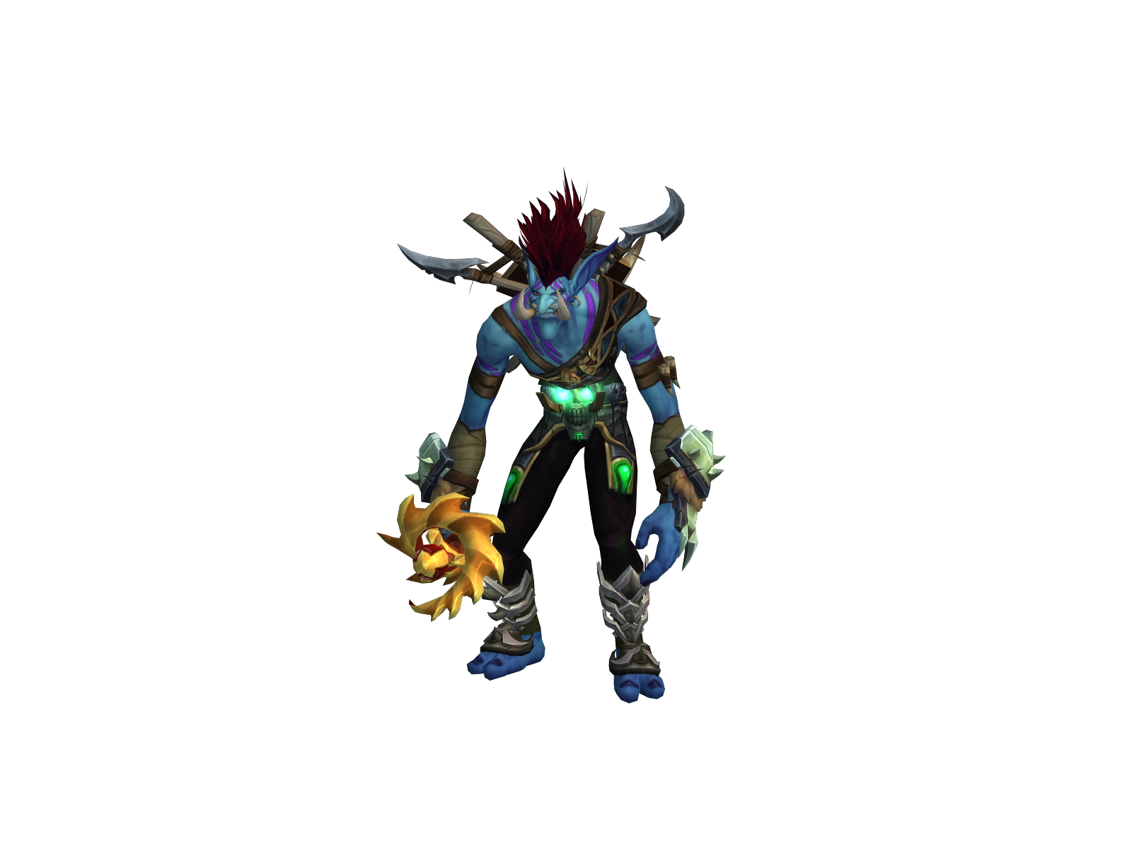 Umbaku 3D character render