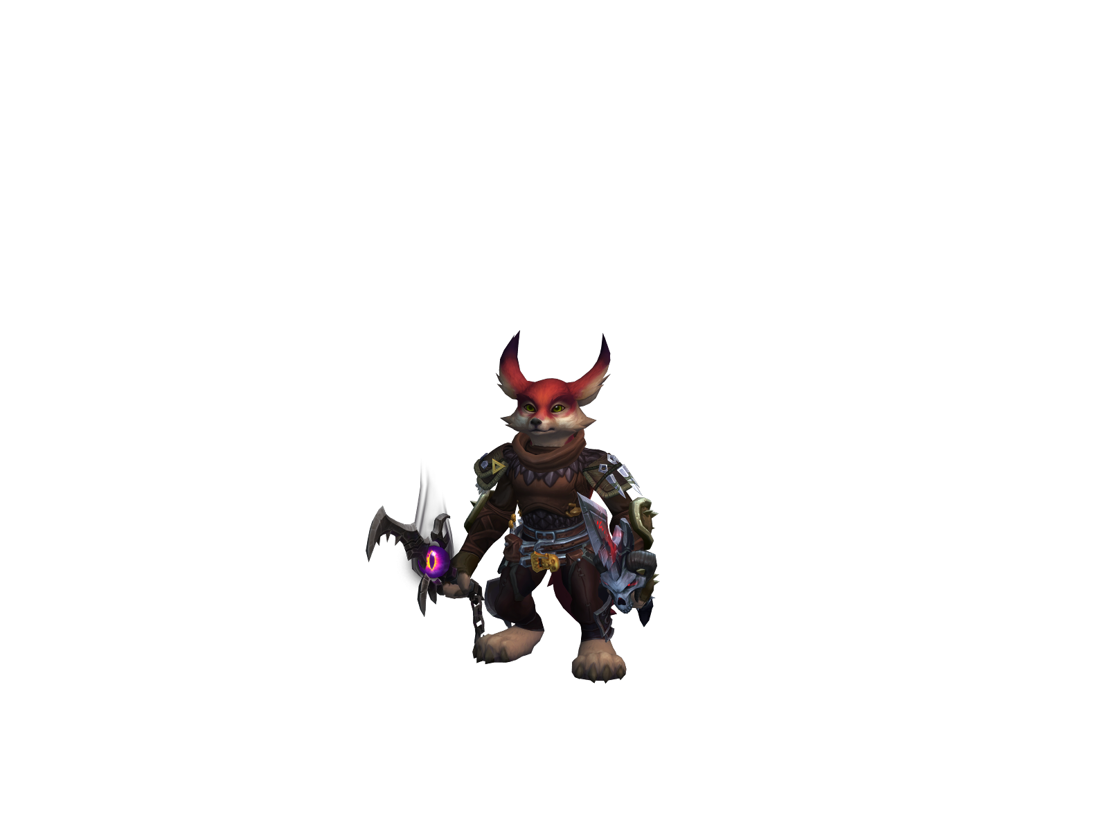 Crashvulpera 3D character render